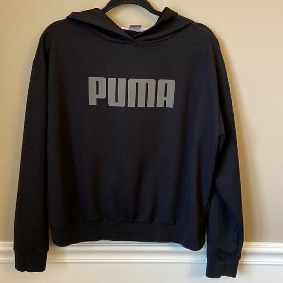 𝅺PUMA | Men’s Black Puma Hoodie - Size Small - Picture 3 of 7